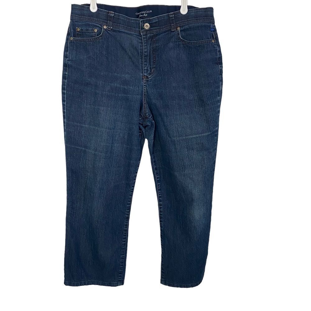 Charter Club Comfort Waist‎ Cropped Jeans Sz 12S